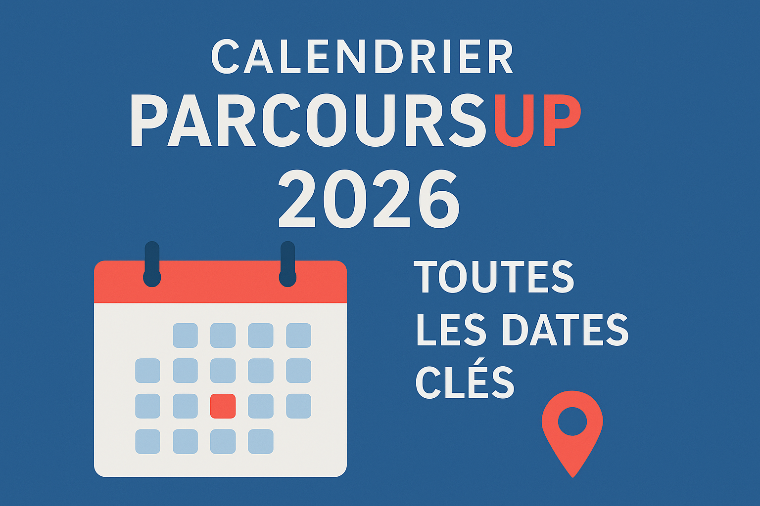 Calendrier Parcoursup 2026 – toutes les dates clés de la procédure, présenté par Expertam, cabinet de conseil en orientation scolaire à Paris 16e.